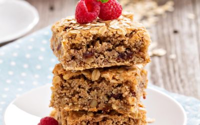 Owsiana szarlotka z orzechami