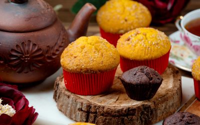 Dyniowo-czekoladowe babeczki z mąki orkiszowej
