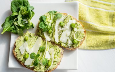 Pasta z zielonego groszku