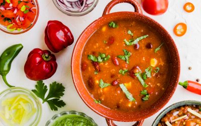 Zupa meksykańska z czerwoną fasolą i soczewicą