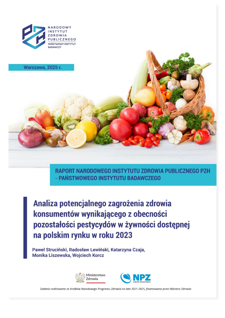Narodowe Centrum Edukacji Żywieniowej | RAPORT: Analiza potencjalnego zagrożenia zdrowia konsumentów wynikającego z pozostałości pestycydów w żywności dostępnej na polskim rynku w roku 2023