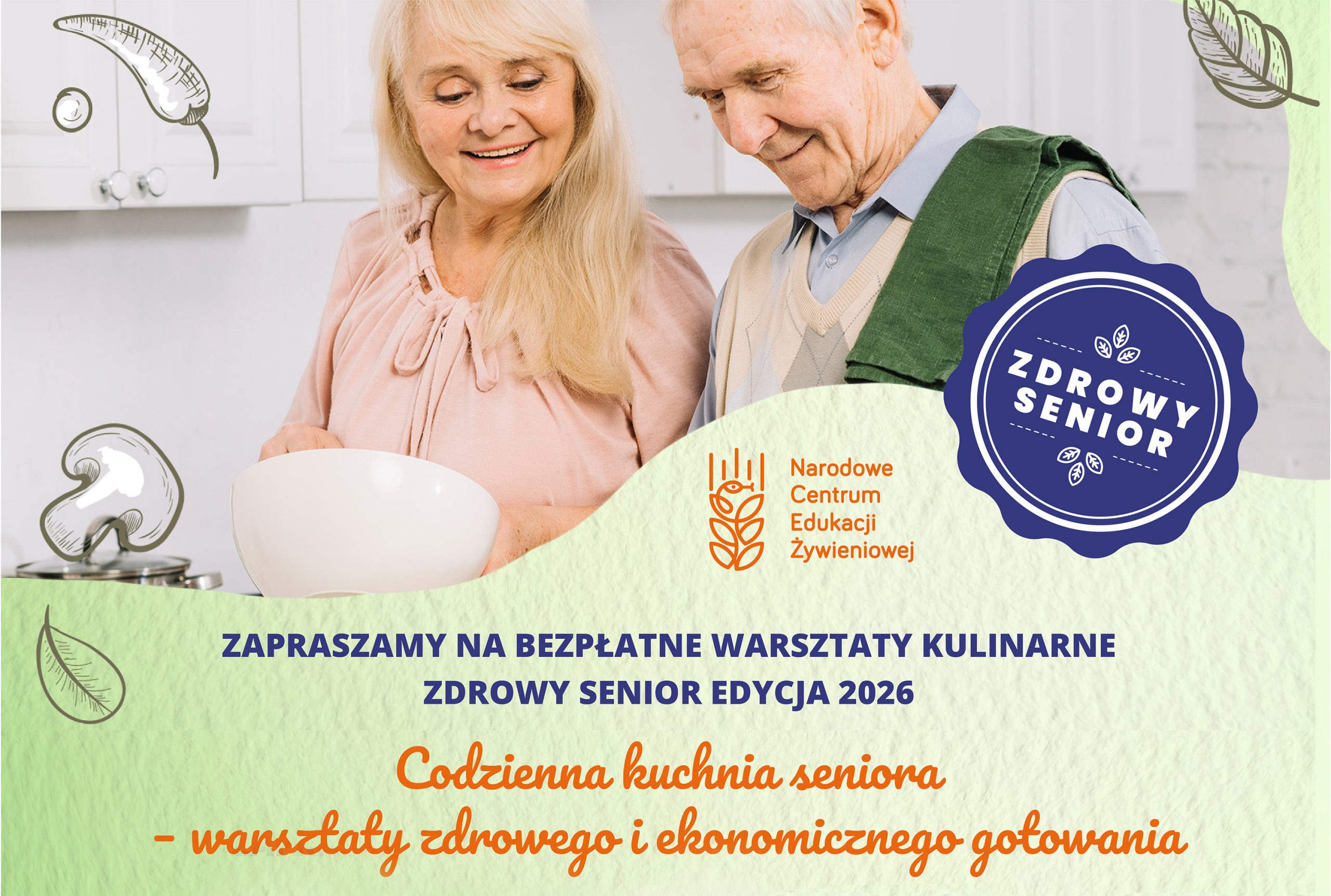 Narodowe Centrum Edukacji Żywieniowej | Bezpłatne warsztaty Zdrowy Senior - zapisy